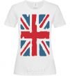 Women's T-shirt ФЛАГ GREAT BRITAIN White фото