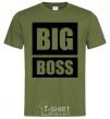 Men's T-Shirt BIG BOSS inscription millennial-khaki фото