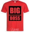 Men's T-Shirt BIG BOSS inscription red фото