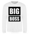 Sweatshirt BIG BOSS inscription White фото