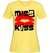 Женская футболка MISS KISS Лимонный фото