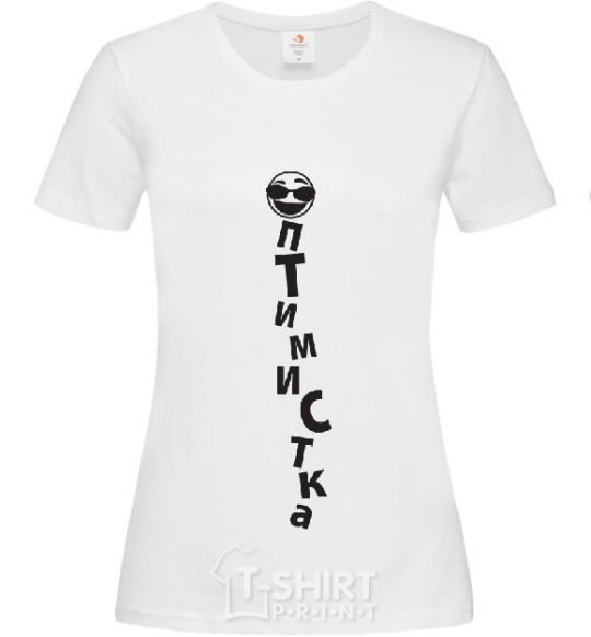 Women's T-shirt OPTIMIST White фото