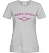 Women's T-shirt BEST MAMA with a heart grey фото