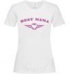 Women's T-shirt BEST MAMA with a heart White фото