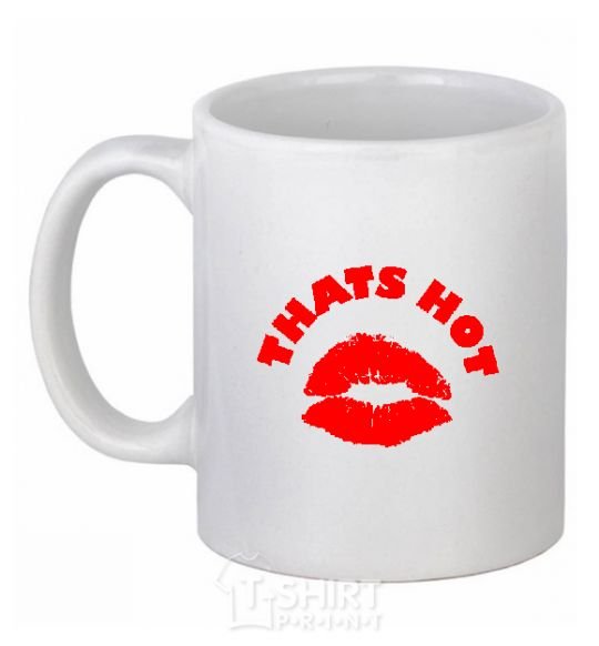 Ceramic mug THATS HOT White фото