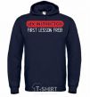 Men`s hoodie SEX INSTRUCTOR. FREE navy-blue фото