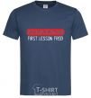 Men's T-Shirt SEX INSTRUCTOR. FREE navy-blue фото