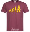 Мужская футболка ROBOT EVOLUTION Бордовый фото