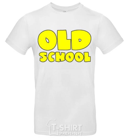 Men's T-Shirt OLD SCHOOL White фото