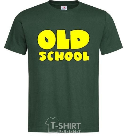 Men's T-Shirt OLD SCHOOL bottle-green фото