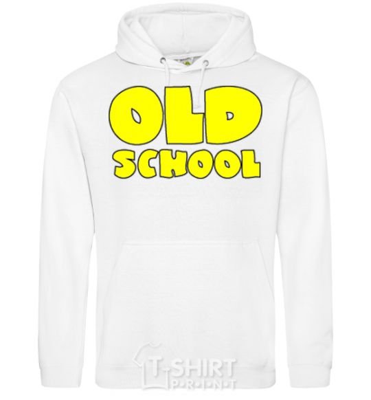 Men`s hoodie OLD SCHOOL White фото
