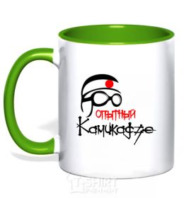 Mug with a colored handle