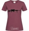 Women's T-shirt SNIPER burgundy фото
