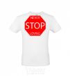 Men's T-Shirt NEVER STOP LOVING White фото