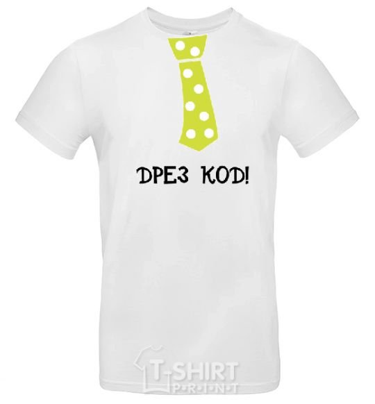 Men's T-Shirt DRESS CODE. White фото