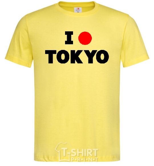 Men's T-Shirt I LOVE TOKYO cornsilk фото