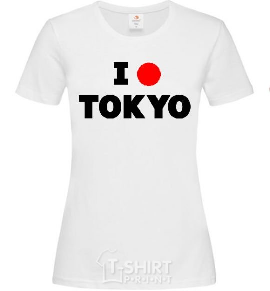 Women's T-shirt I LOVE TOKYO White фото