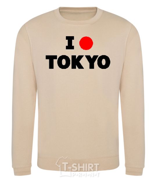 Sweatshirt I LOVE TOKYO sand фото