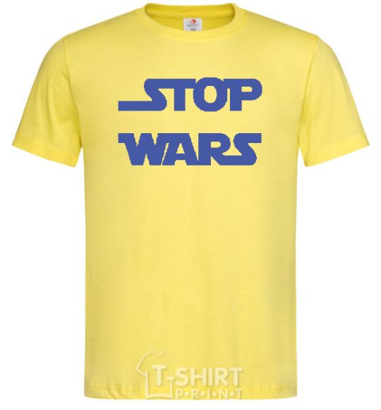 Men's T-Shirt STOP WARS cornsilk фото