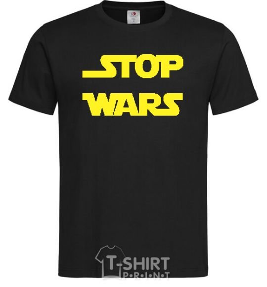 Men's T-Shirt STOP WARS black фото