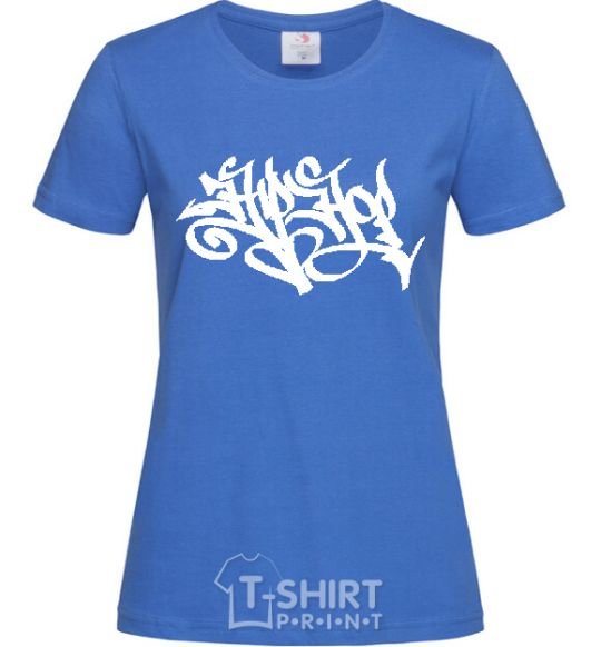 Women's T-shirt HIPHOP royal-blue фото