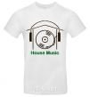 Men's T-Shirt HOUSE MUSIC White фото