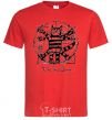 Men's T-Shirt CAT DA VINCI Exclusive red фото