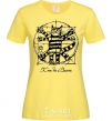 Women's T-shirt CAT DA VINCI Exclusive cornsilk фото