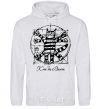 Men`s hoodie CAT DA VINCI Exclusive sport-grey фото