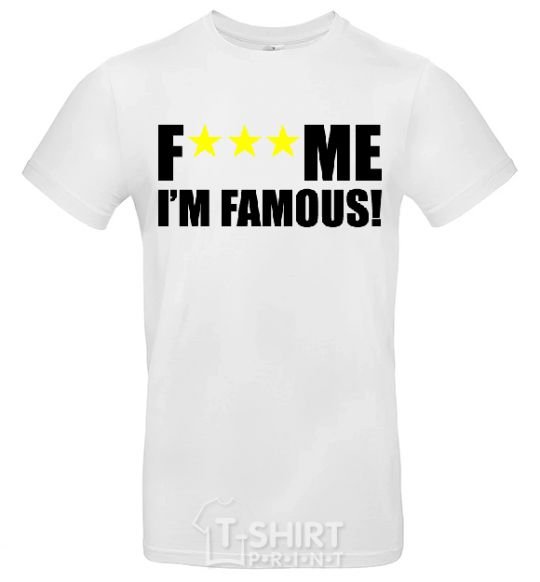 Men's T-Shirt I AM FAMOUS White фото