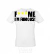 Men's T-Shirt I AM FAMOUS White фото