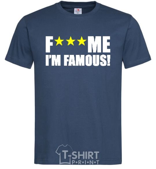 Men's T-Shirt I AM FAMOUS navy-blue фото