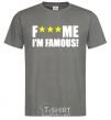 Men's T-Shirt I AM FAMOUS dark-grey фото