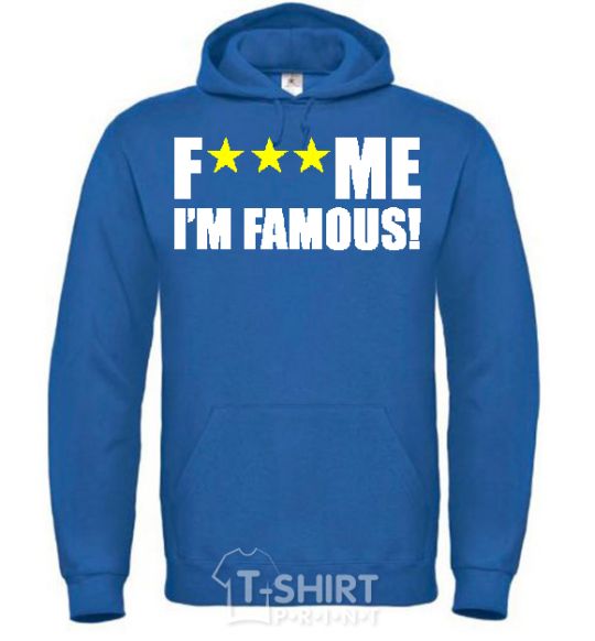 Men`s hoodie I AM FAMOUS royal фото