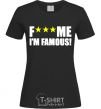 Women's T-shirt I AM FAMOUS black фото