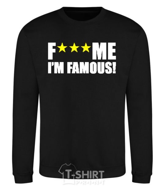 Sweatshirt I AM FAMOUS black фото