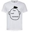 Мужская футболка I AM NOT NORMAL Белый фото