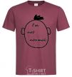 Men's T-Shirt I AM NOT NORMAL burgundy фото