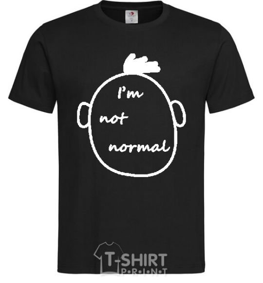 Мужская футболка I AM NOT NORMAL Черный фото