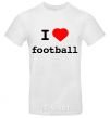 Мужская футболка I LOVE FOOTBALL V.1 Белый фото