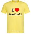 Мужская футболка I LOVE FOOTBALL V.1 Лимонный фото