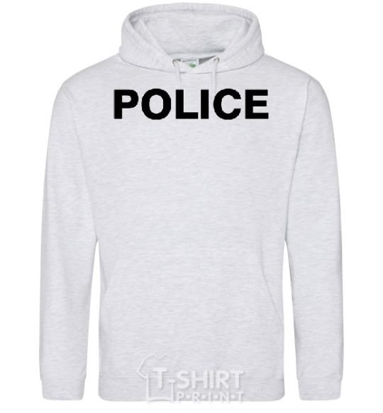 Men`s hoodie POLICE sport-grey фото
