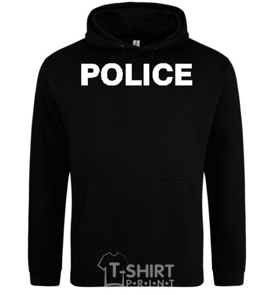 Men`s hoodie POLICE black фото