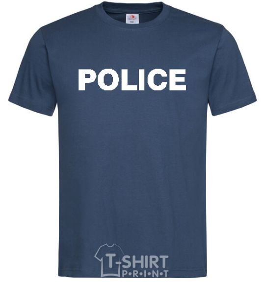 Men's T-Shirt POLICE navy-blue фото