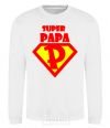 Sweatshirt SUPER PAPA White фото