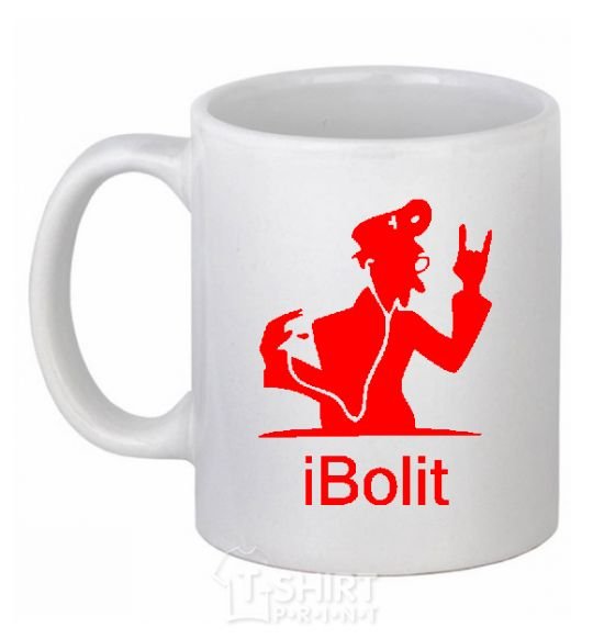 Ceramic mug iBOLIT White фото