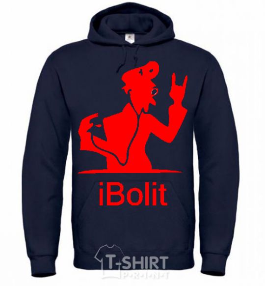 Men`s hoodie iBOLIT navy-blue фото