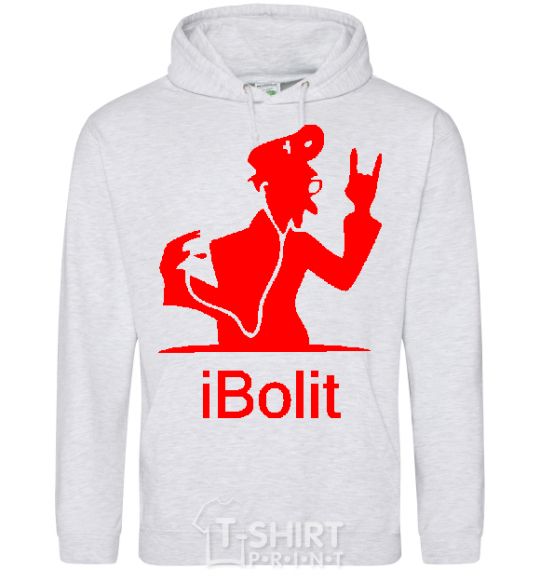 Men`s hoodie iBOLIT sport-grey фото