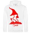 Men`s hoodie MAGIC MUSHROOMS White фото