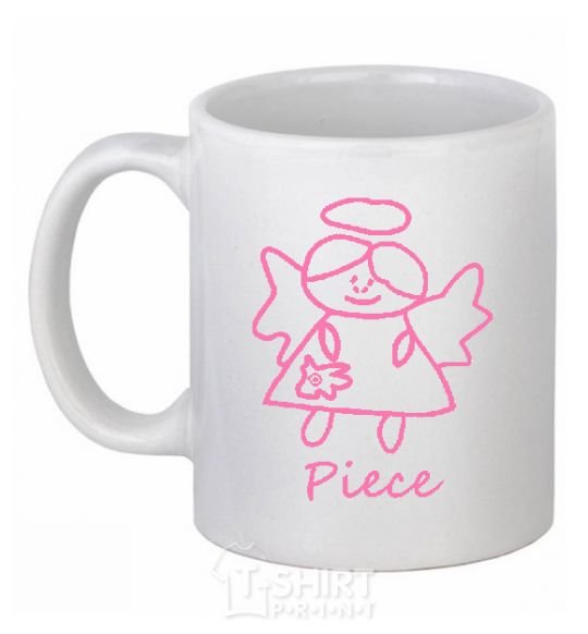 Ceramic mug PIECE Angel White фото